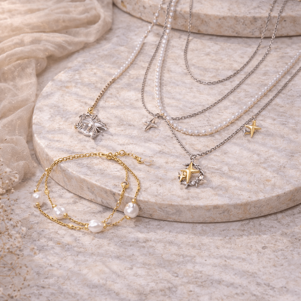 Layered Looks - No Hustle Mom Jewelry