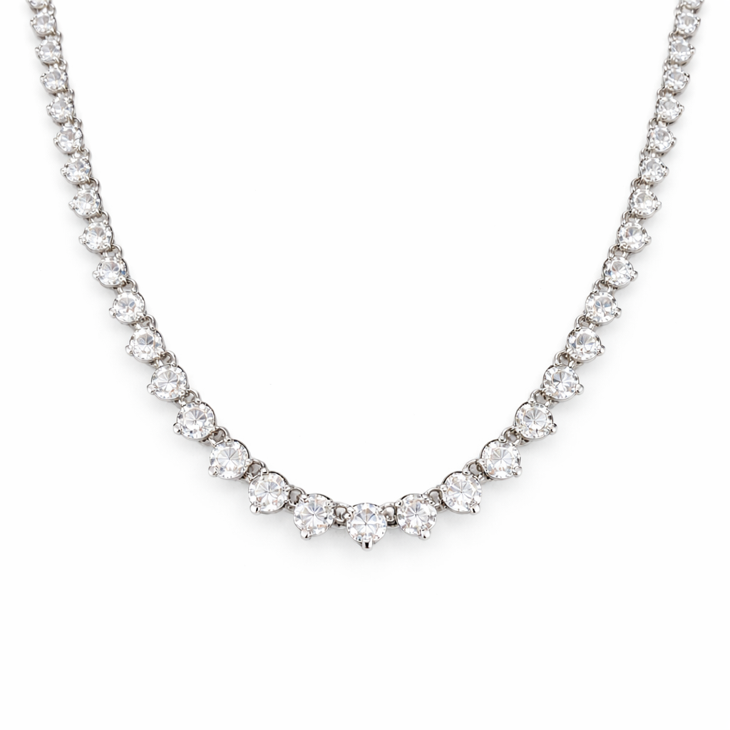 Royal Graduated Tennis Necklace