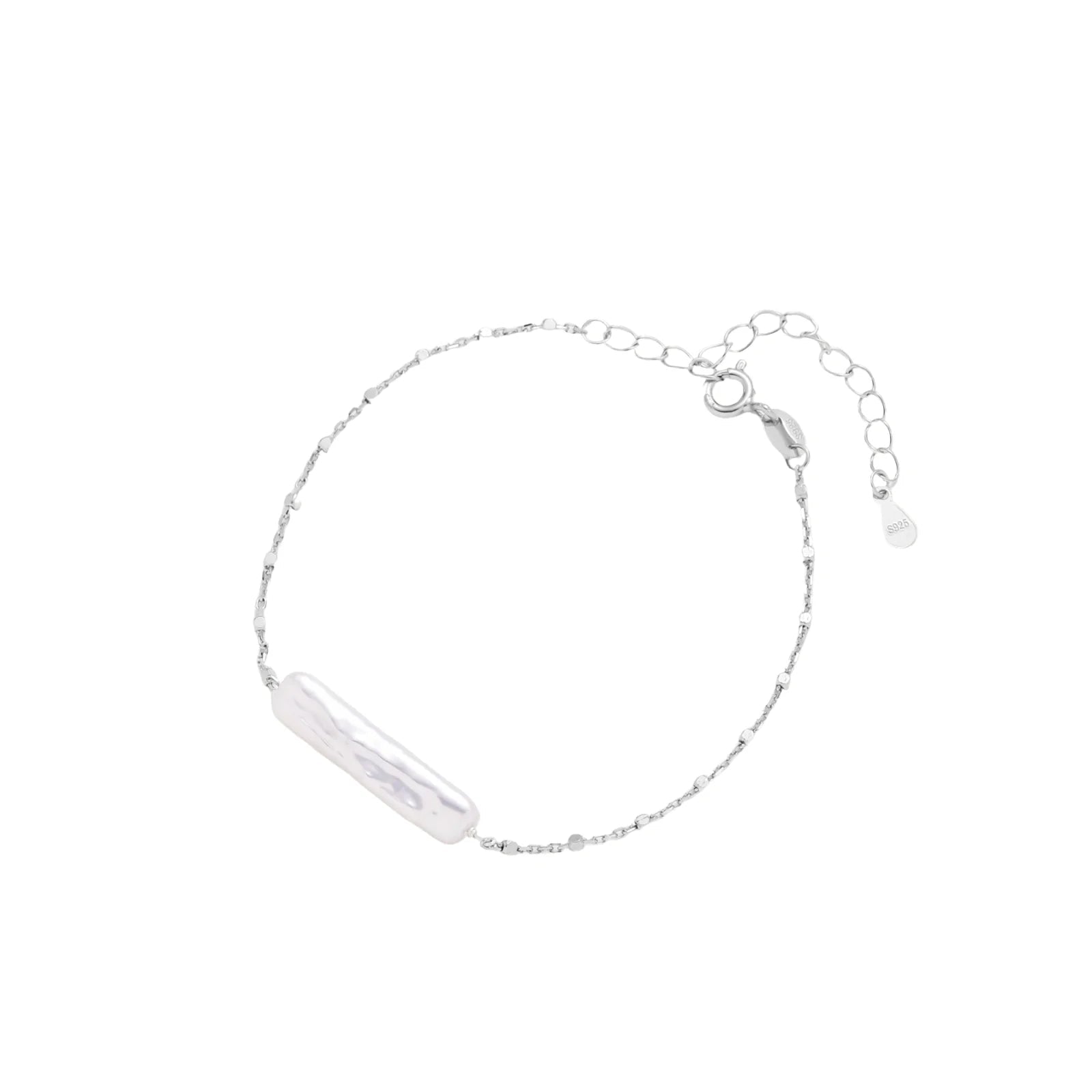 Baroque Pearl Chain Bracelet - No Hustle Mom Jewelry
