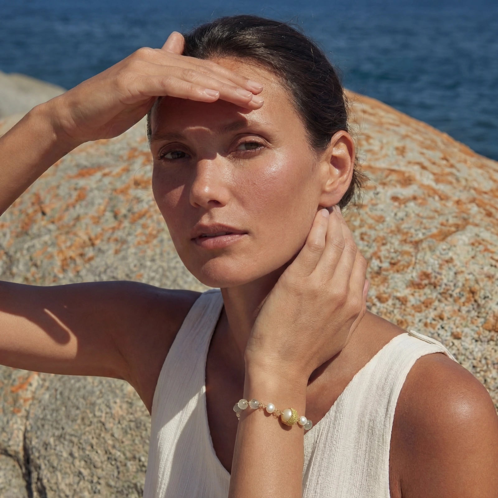 Baroque Pearl Crystal Bracelet - No Hustle Mom Jewelry