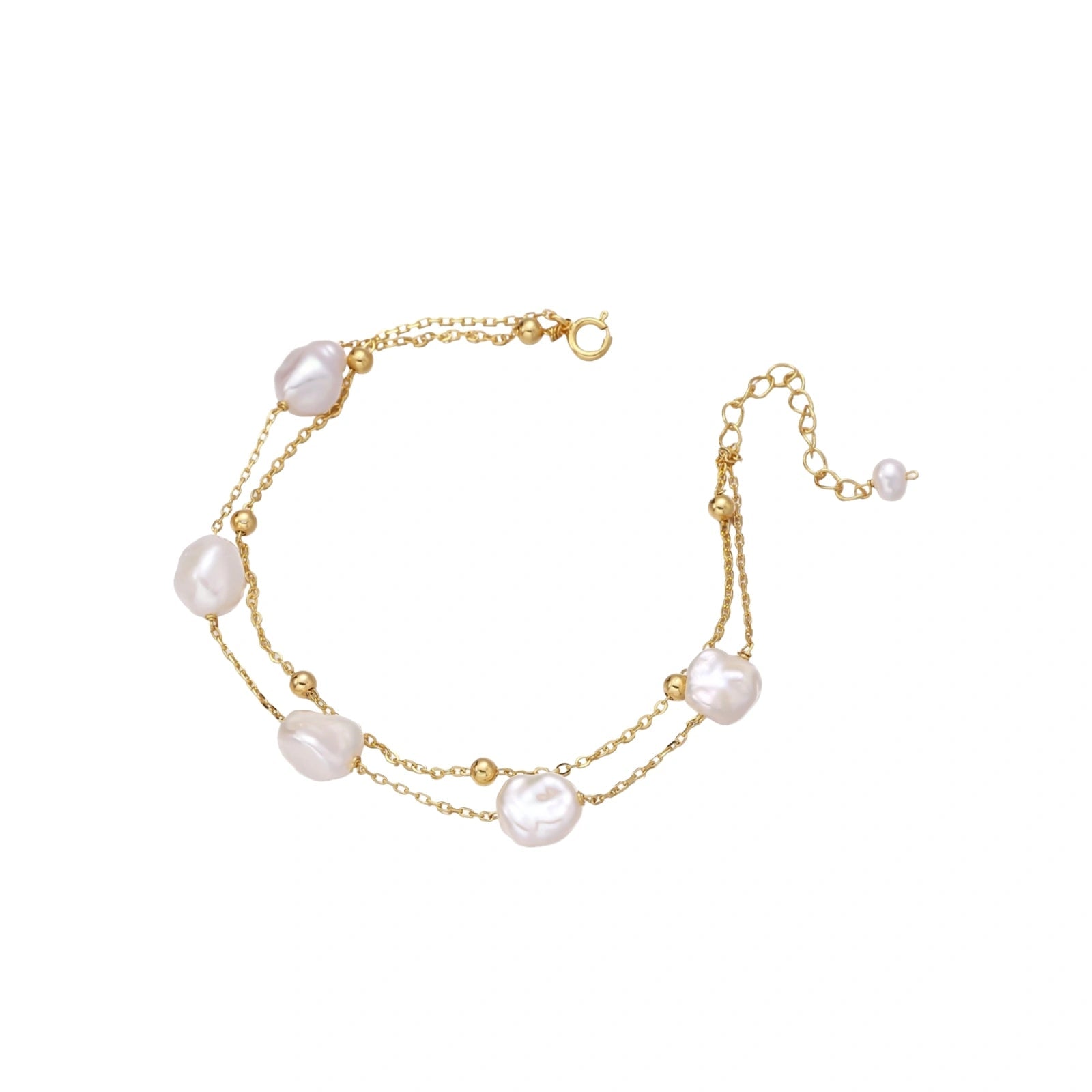 Baroque Pearl Layered Bracelet - No Hustle Mom Jewelry