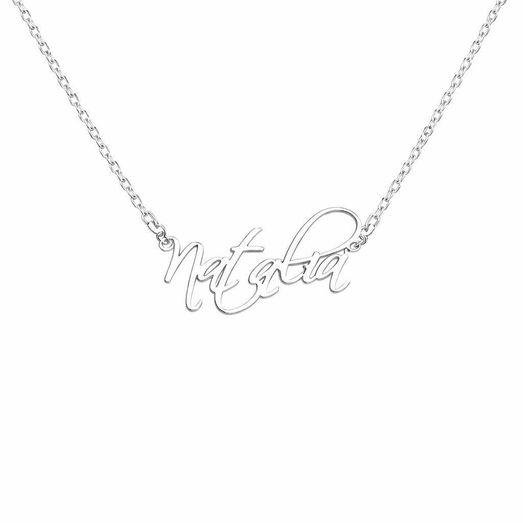 Custom Name Necklace - No Hustle Mom Jewelry