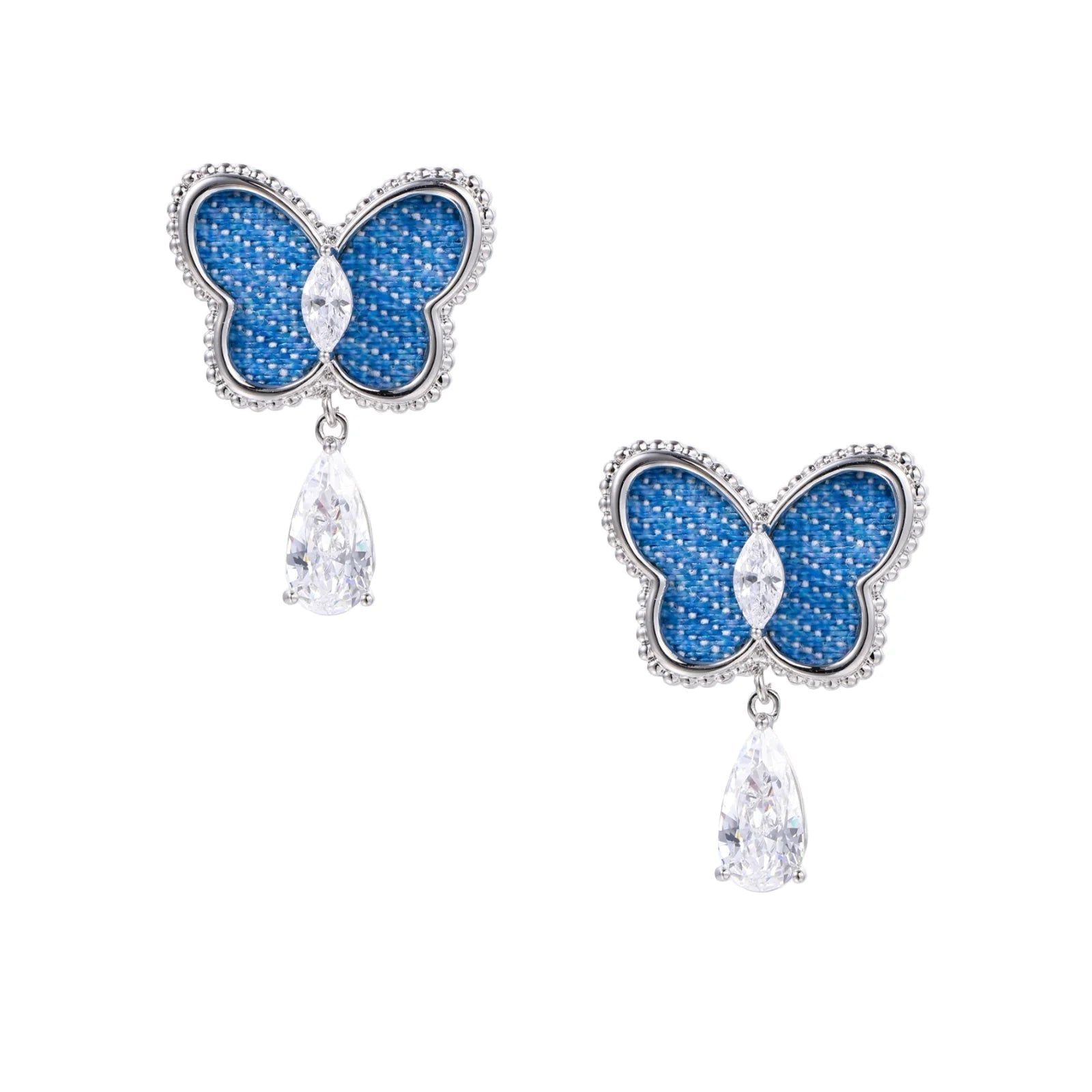 Electric Blue Butterfly Drops - No Hustle Mom Jewelry