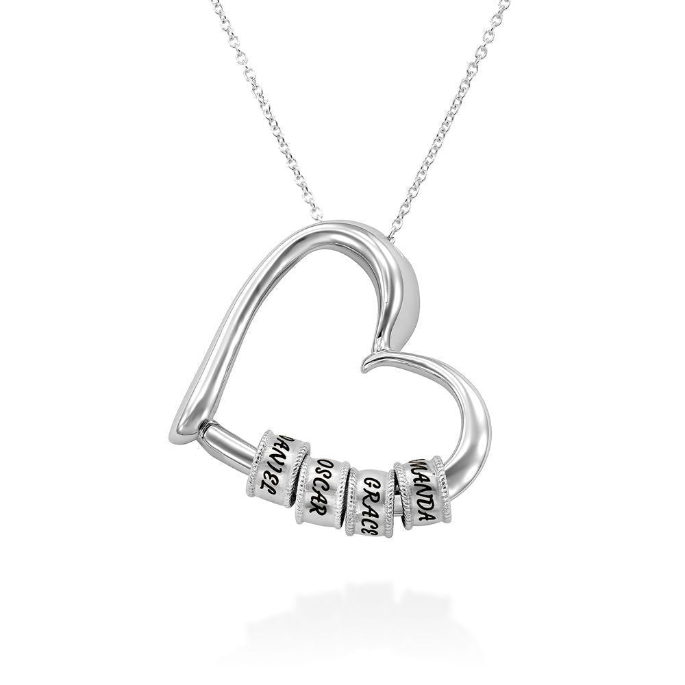 Heart Pendant Name Necklace - No Hustle Mom Jewelry