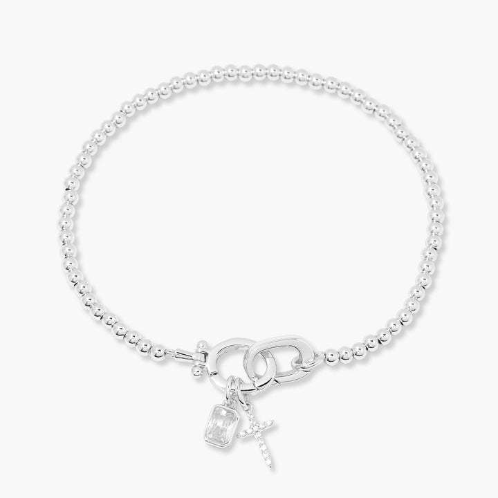 Moonstone Heart Knot Bracelet - No Hustle Mom Jewelry