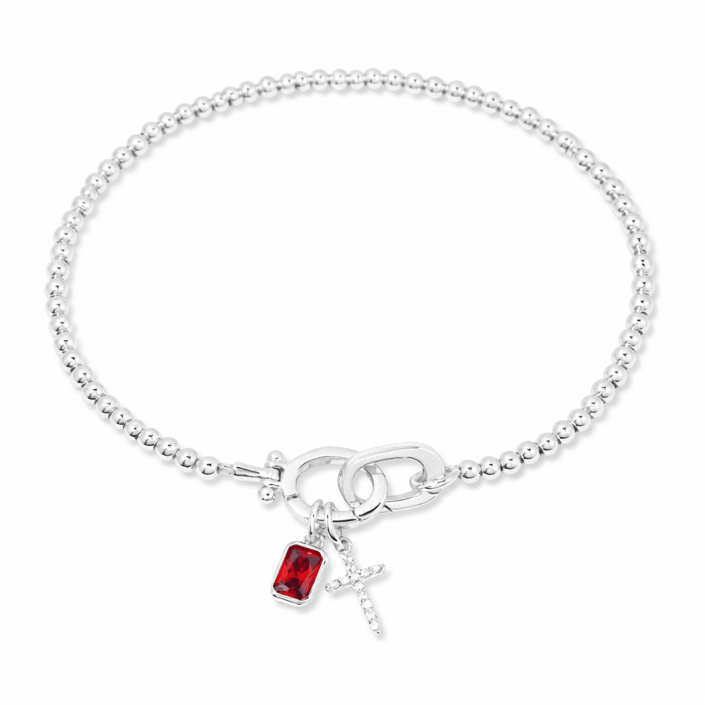 Moonstone Heart Knot Bracelet - No Hustle Mom Jewelry