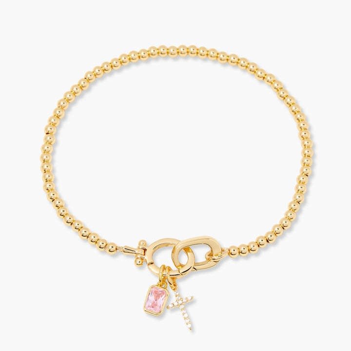 Moonstone Heart Knot Bracelet - No Hustle Mom Jewelry