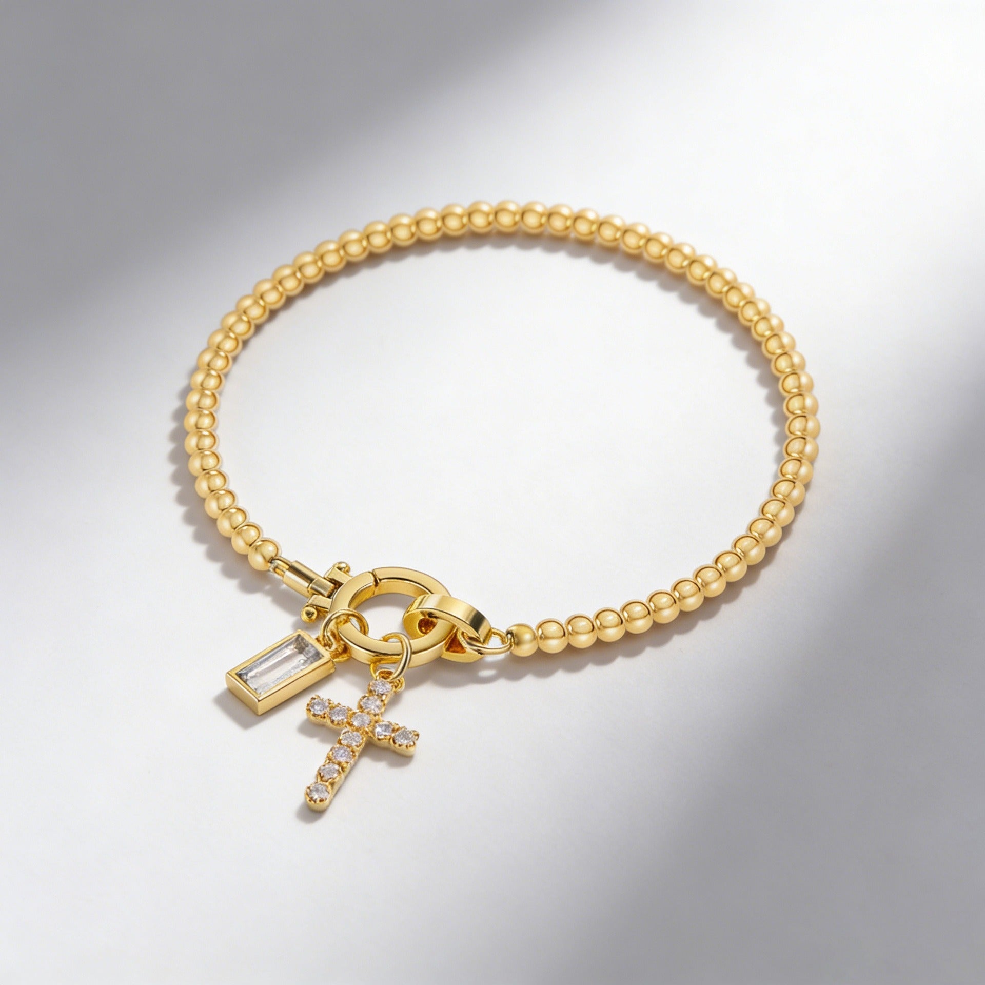 Moonstone Heart Knot Bracelet - No Hustle Mom Jewelry