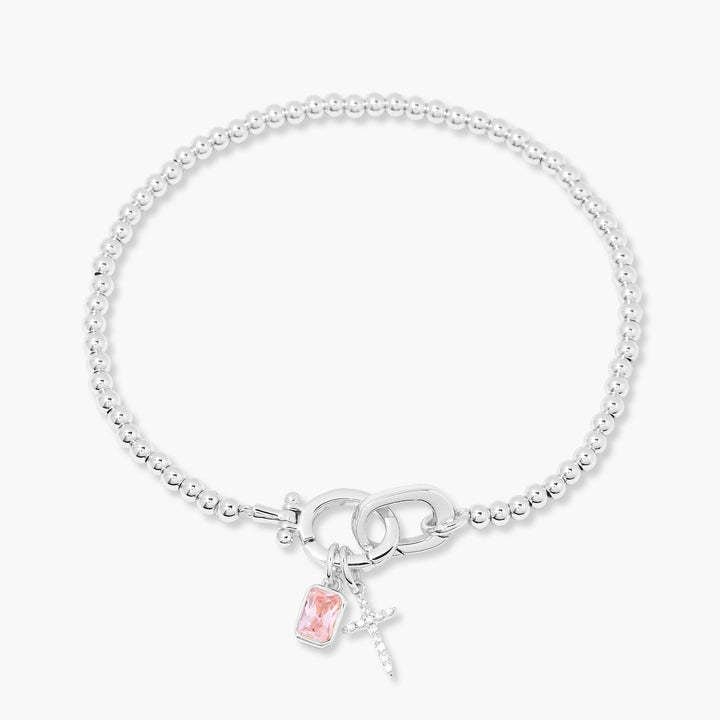 Moonstone Heart Knot Bracelet - No Hustle Mom Jewelry