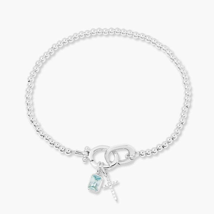 Moonstone Heart Knot Bracelet - No Hustle Mom Jewelry